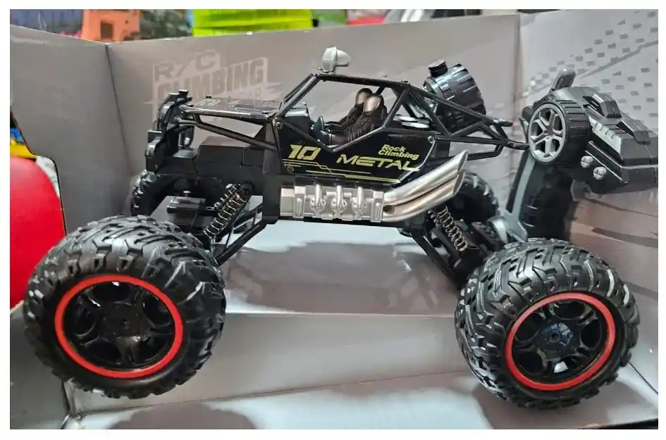 Carro Control Remoto Todoterreno Rc 4x4 Vehículo De Escalada Color Negro
