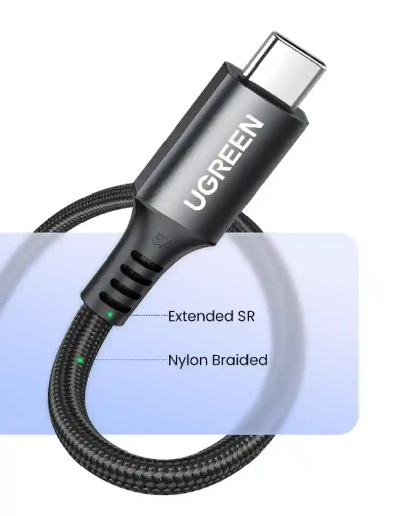Cable Tipo C Usb Original Carga Rapida 100w Ugreen