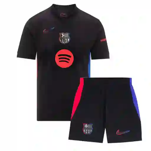 Uniforme Barcelona Negro (visitante) En Talla M