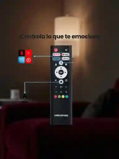 Control Remoto Tv Challenger Nuevos (sin Comando De Voz) Led 43kg84