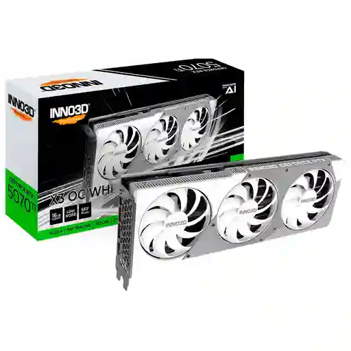 Tarjeta De Vídeo Inno3d Geforce Rtx 5070 Ti X3 Oc 16gb (blanco)