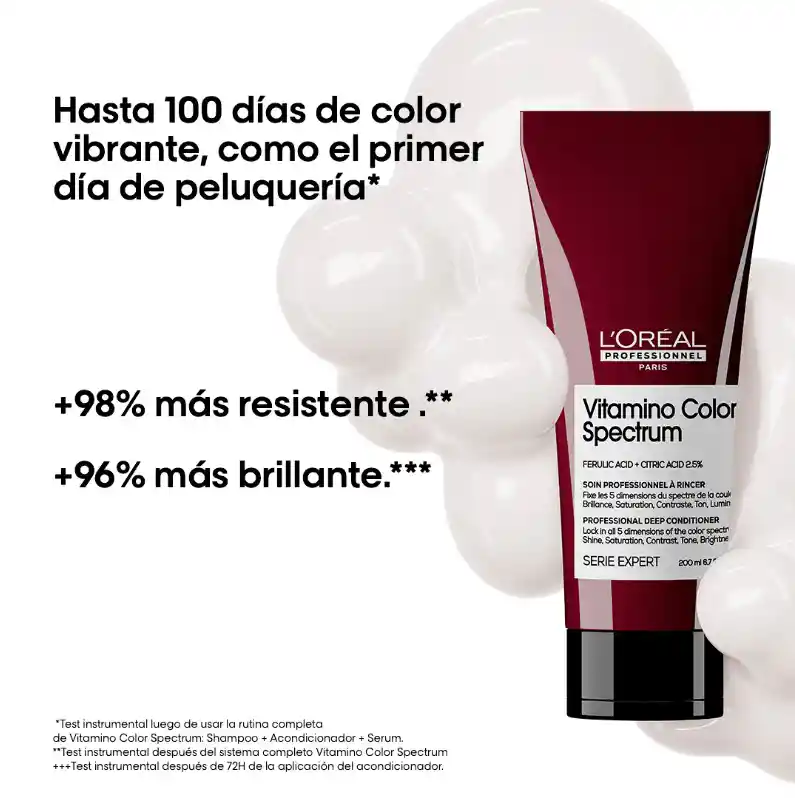Acondicionador Intensivo Para Proteger El Cabello Con Color Vitamino Color Spectrum L’oreal Serie Expert 200ml