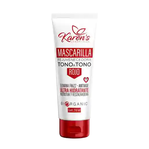 Mascarilla Matizante Rojo 250ml Karen`s