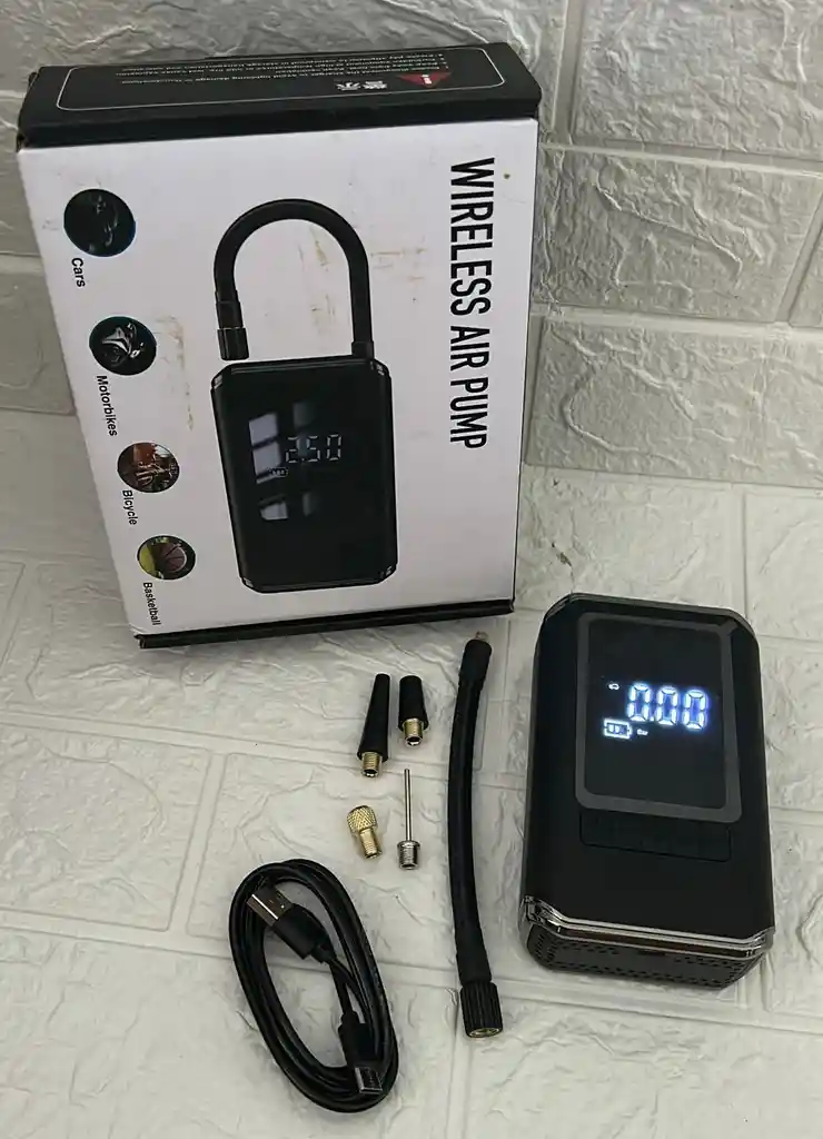 Inflador De Llantas Portatil Mini Compresor Wireless Air Pump