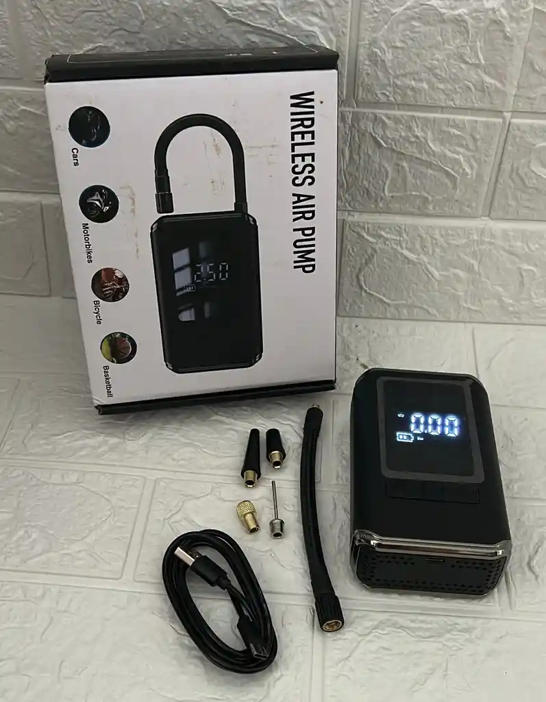 Inflador De Llantas Portatil Mini Compresor Wireless Air Pump