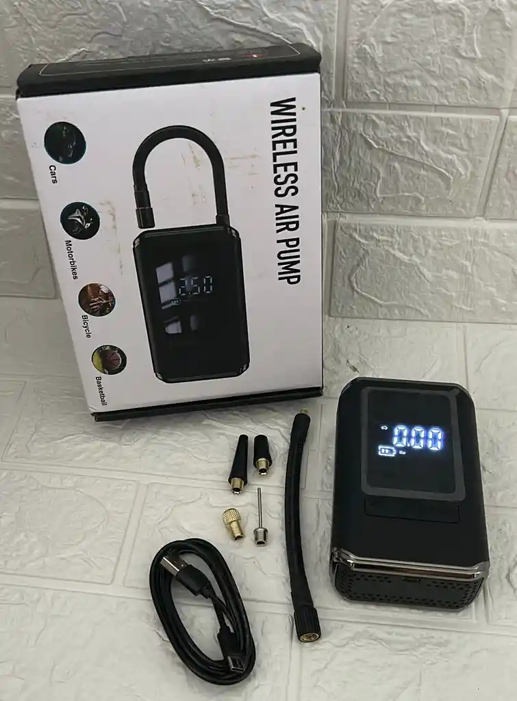 Inflador De Llantas Portatil Mini Compresor Wireless Air Pump