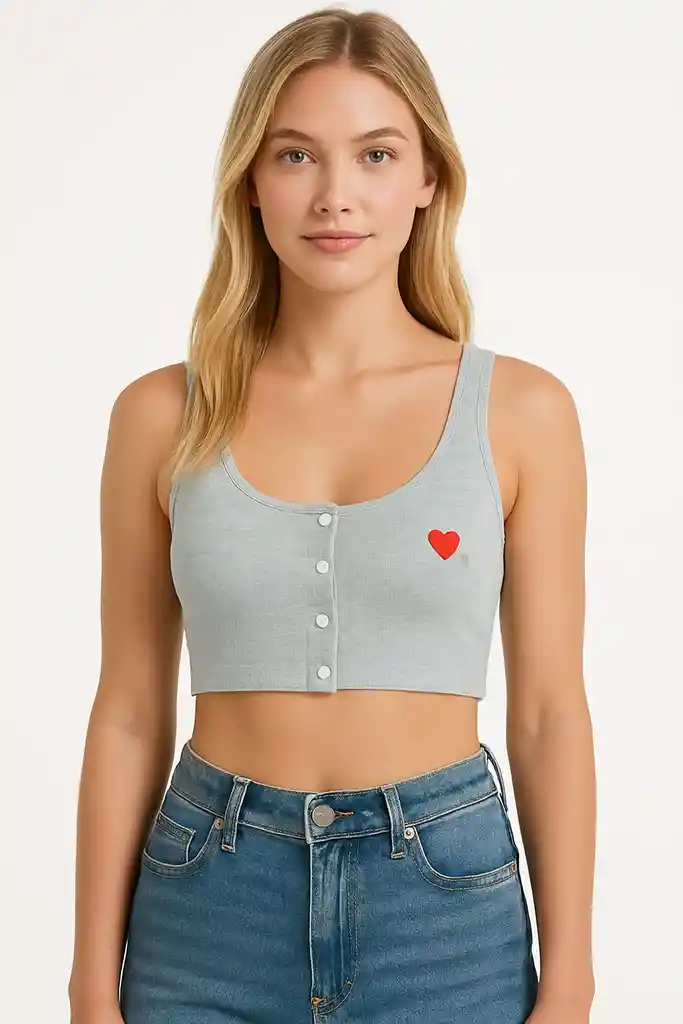 Bustier Corpiño Top Tejido