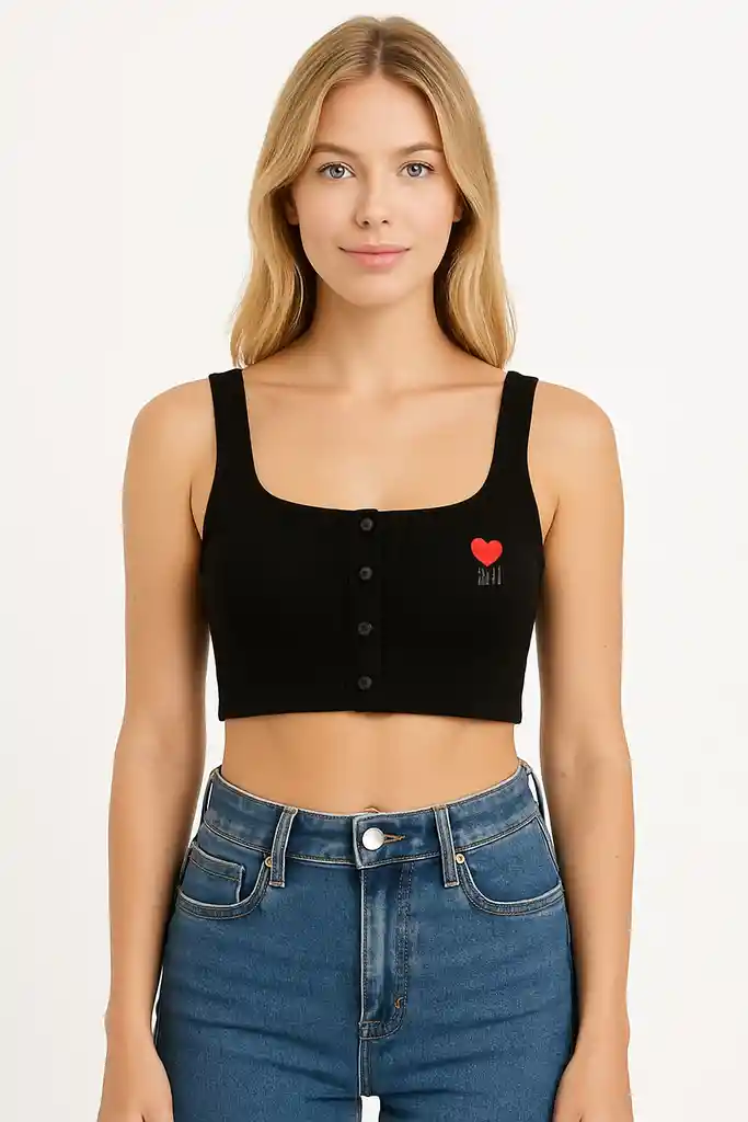Bustier Corpiño Top Tejido Para Mujer, De Color Sólido Corpiño, Top Corto Sexy
