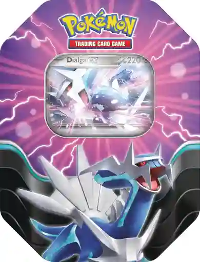 Juego De Mesa Caja Lata Pokémon Dialga Ex Poder Legendario