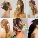 Set X 3 Pinza Caimán Gancho Flor Hawaiana Pelo Cabello