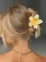 Set X 3 Pinza Caimán Gancho Flor Hawaiana Pelo Cabello