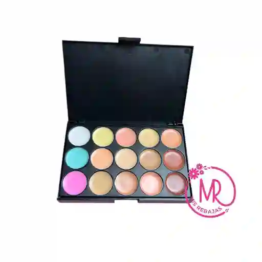Paleta De Contorno Y Corrector Por 15 Tonos