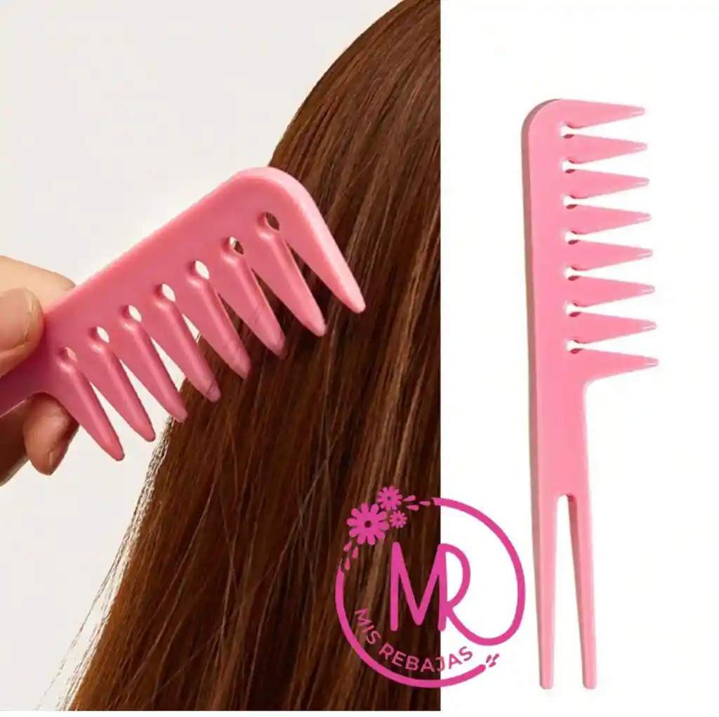 Peine Desenredante De Dientes Anchos.