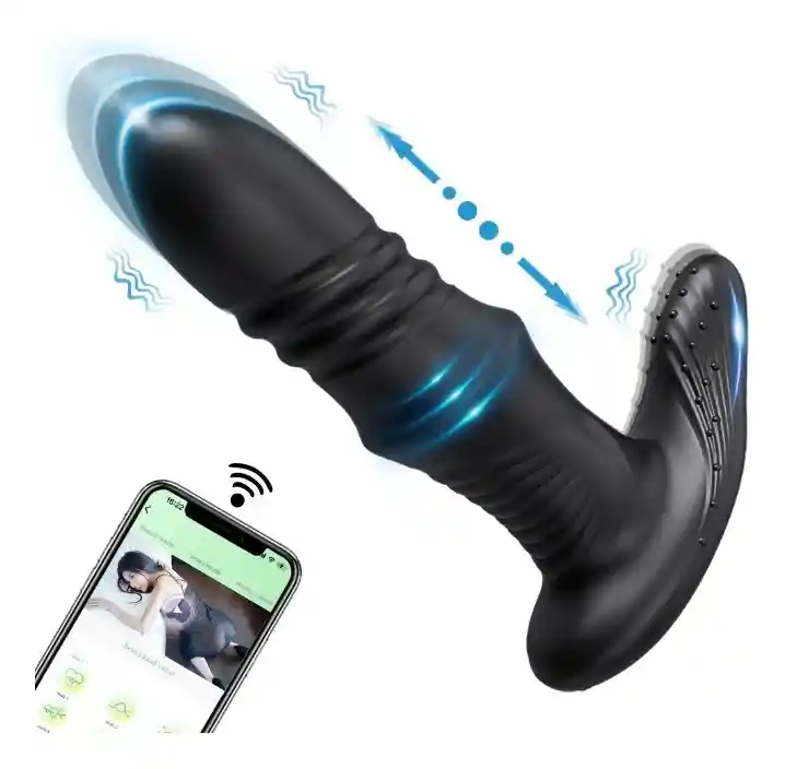 Vibrador Anal Con Control Por Aplicación Bluetooth, Consolador Con Tapón Anal, Estimulador App De Masaje De Próstata Masculino, Juguete Sexual Para Adultos Para Mujeres Y Hombres, Masturbador Gay