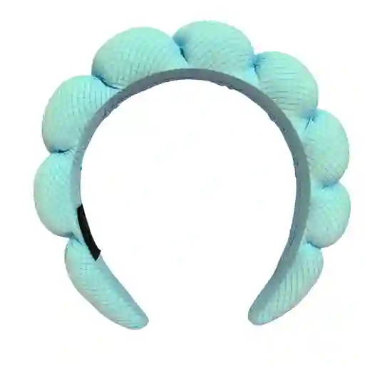 Diadema Balaca Puffy Skincare Azul Claro