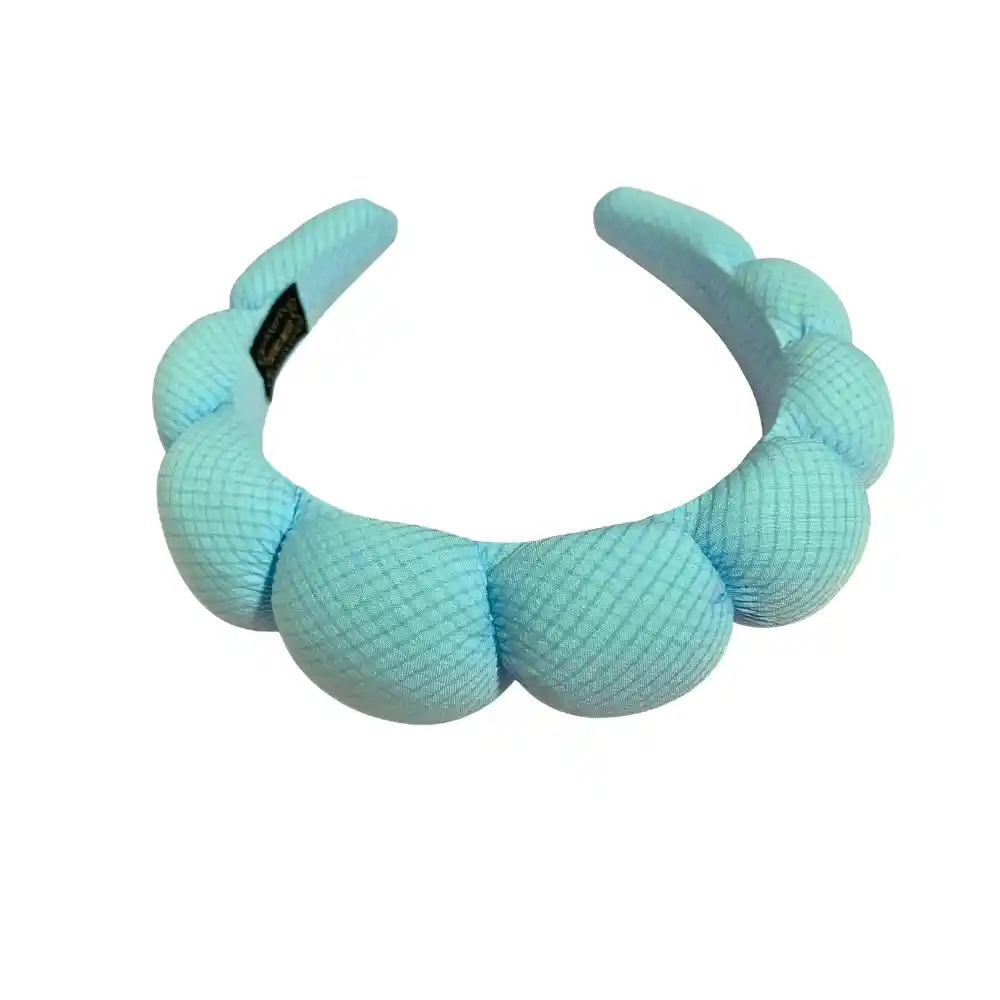 Diadema Balaca Puffy Skincare Azul Claro