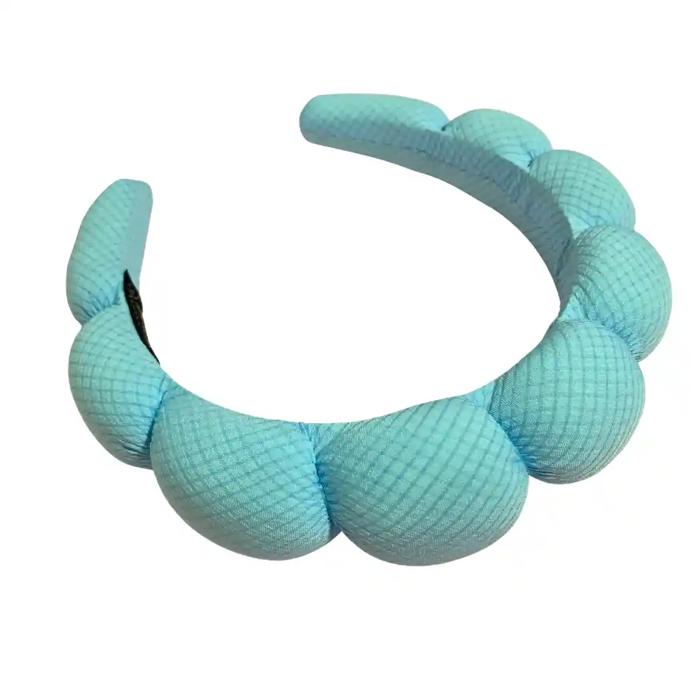 Diadema Balaca Puffy Skincare Azul Claro