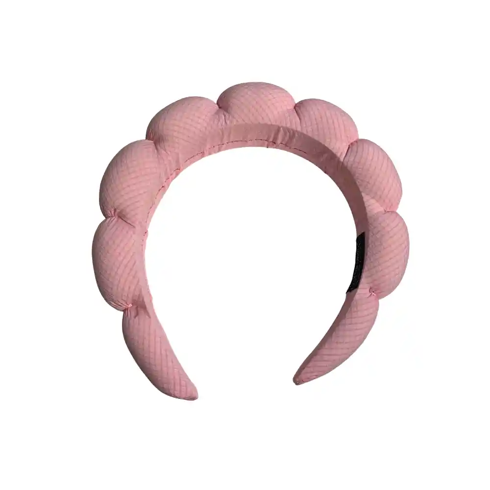 Diadema Balaca Puffy Skincare Rosada
