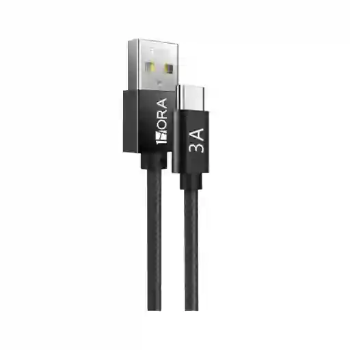 Cable Usb A Tipo C Carga Rapida Negro 1hora Cab262