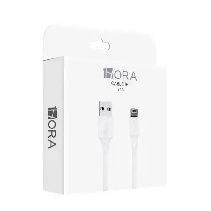 Cable Usb A Lightning 1mt Blanco 1hora Cab238