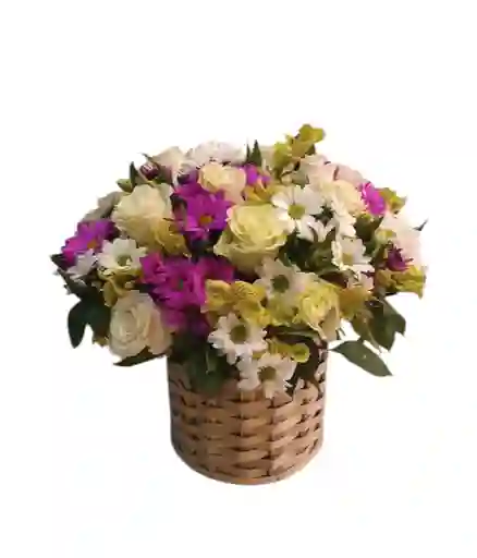 Caja Cilindro De Rosas