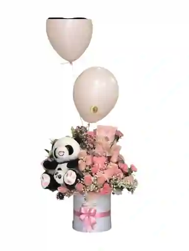 Caja De Rosas Cilindro