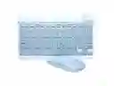 Combo Kit Teclado Y Mouse Inalámbrico Bt Pc Tablet Cel Aoas
