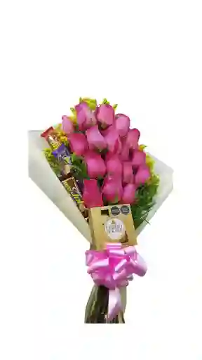Ramillete De Rosas Fucsias
