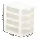 Mini Cajon Estante Organizador Multifuncional Plastico 4 Niveles