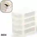 Mini Cajon Estante Organizador Multifuncional Plastico 4 Niveles