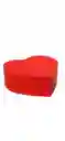 Caja Corazon Para Flores Carton Color Rojo