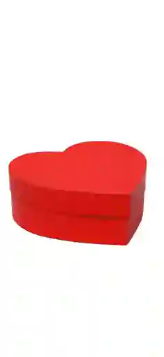 Caja Corazon Para Flores Carton Color Rojo