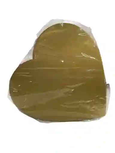 Caja Corazon Dorado Y Blanco