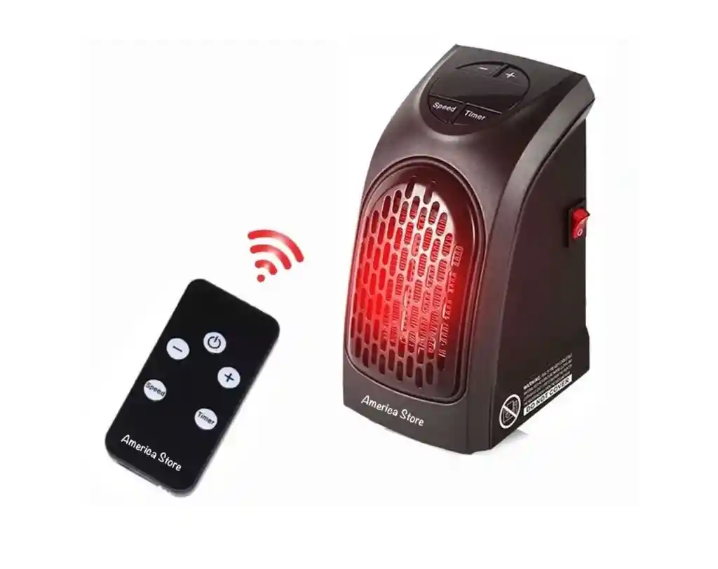 Calefactor Calentador De Ambiente A Control Remoto Temporizador