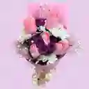 Bouquet Mini De Rosas Rosadas