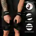 Kit X2 Straps Levantamiento Pesas Correas Gimnasio Crossfit Negro Amarres