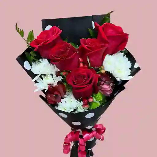Bouquet Mini De Rosas Rojas