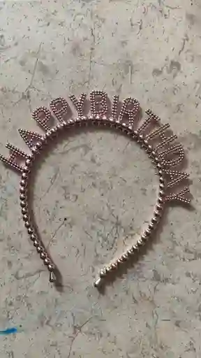 Vincha O Diadema Para Cumpleaños