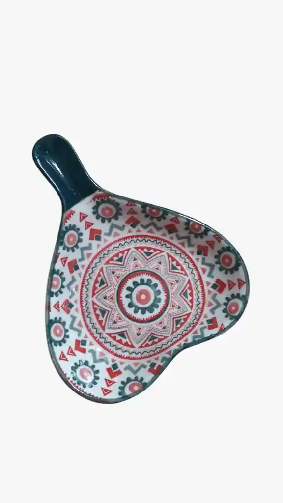 Salsera Taza Cerámica Tipo Mexicana Estilo Boho X 3 Unidades