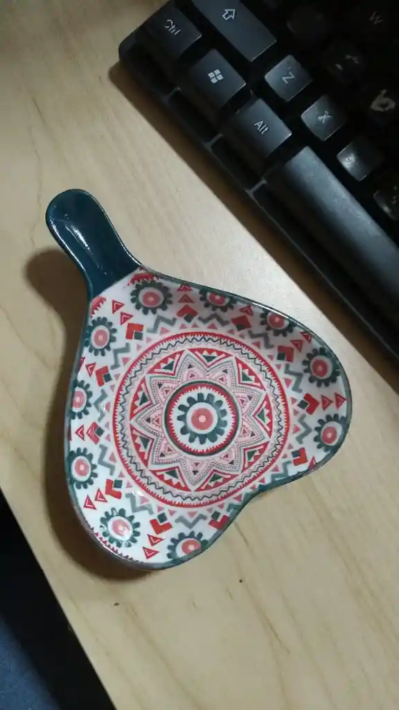 Salsera Taza Cerámica Tipo Mexicana Estilo Boho X 3 Unidades