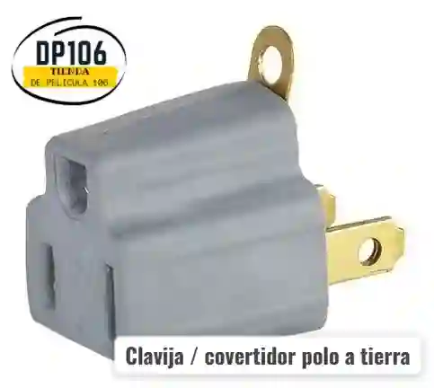 Clavija / Convertidor Polo A Tierra