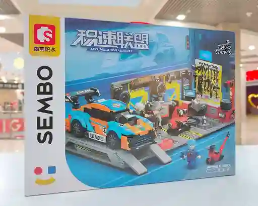 Juego De Bloques De Construcción Tipo De 665 Piezas Para Reparación De Garaje F1 Con Soldador