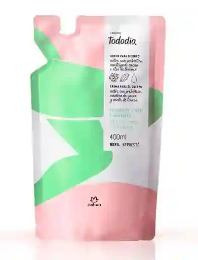Repuesto Crema Nutritiva Corporal Tododia Hojas De Limón Y Guanábana