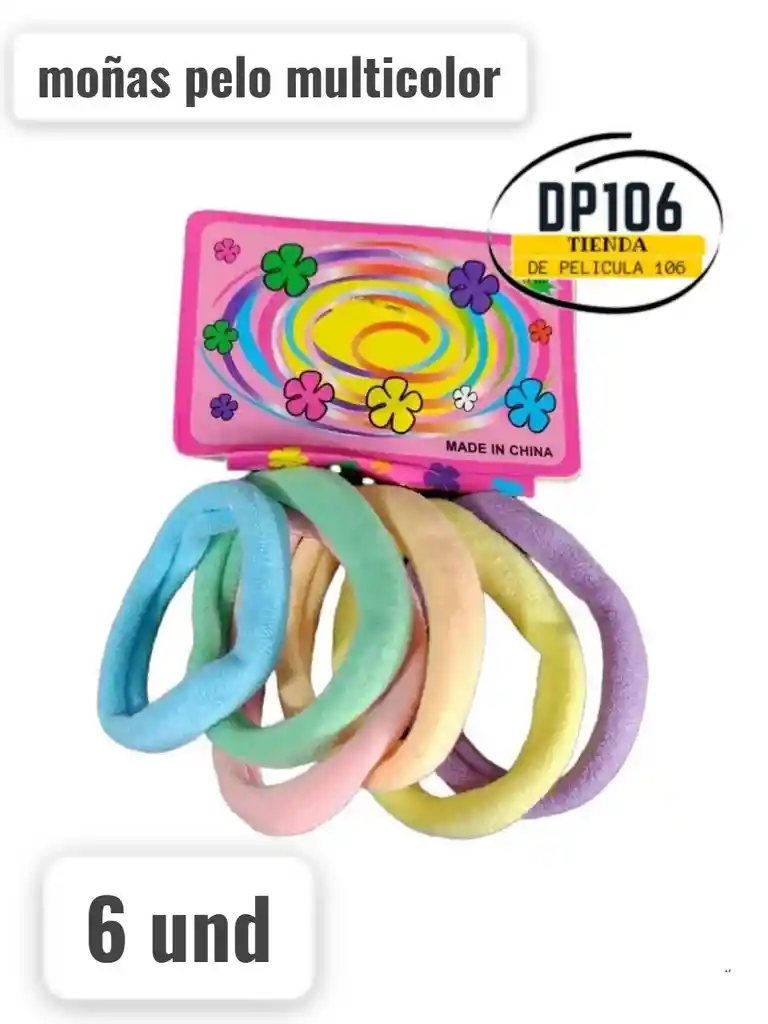 Moñas Para El Pelo Surtidas X 6 Und