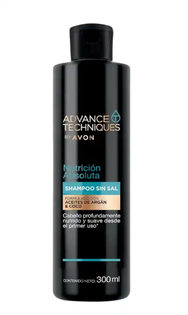 Shampoo Sin Sal Con Aceite De Argan Y Coco Nutricion Absoluta 300 Ml