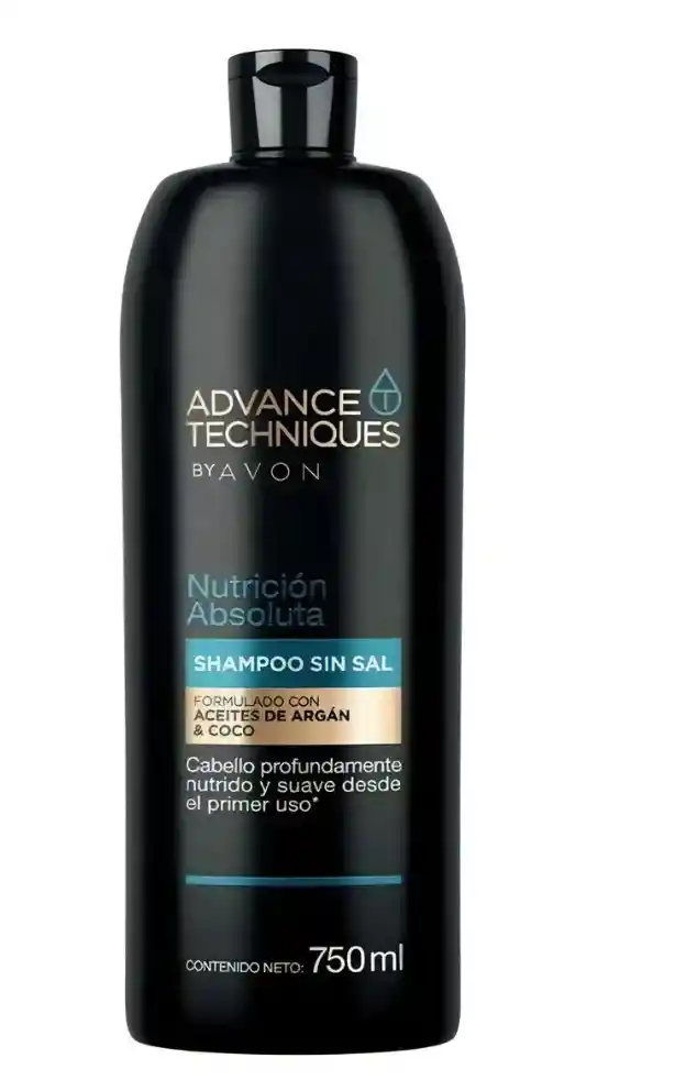 Shampoo Sin Sal Nutrición Absoluta Avon 750 Ml