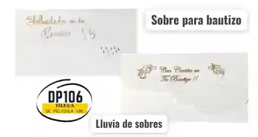 Sobre De Lluvia Ocasion Bautizo