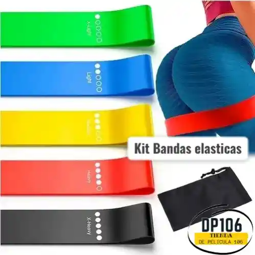 Kit De Bandas Elasticas X 5 Bandas