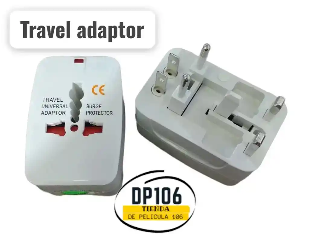 Adaptador Electrico Viajero / Convertidor Universal Europa Travel Adaptor