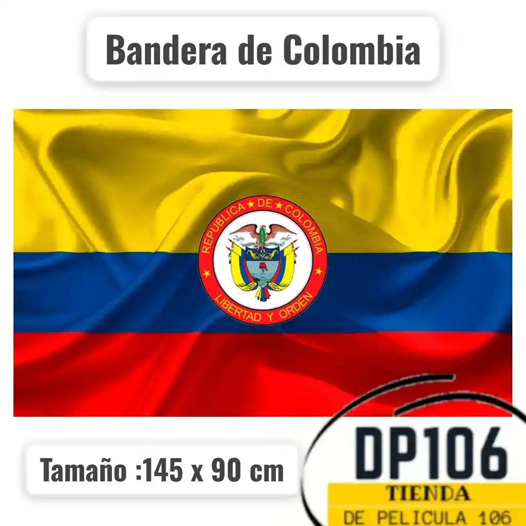 Bandera De Colombia 90 X 145 Cm